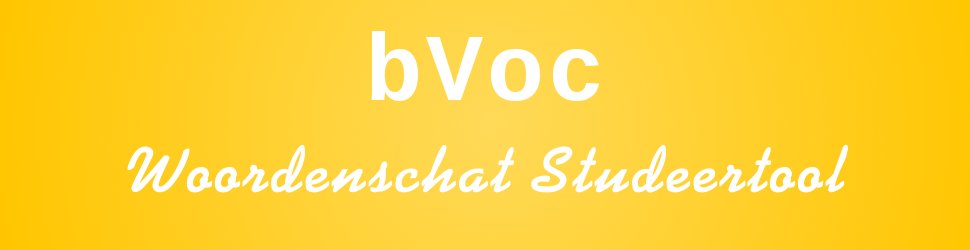 bVoc - Woordenschat Instudeertool